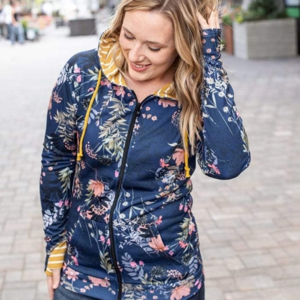 Floral Zip-up- CLEARANCE SALE